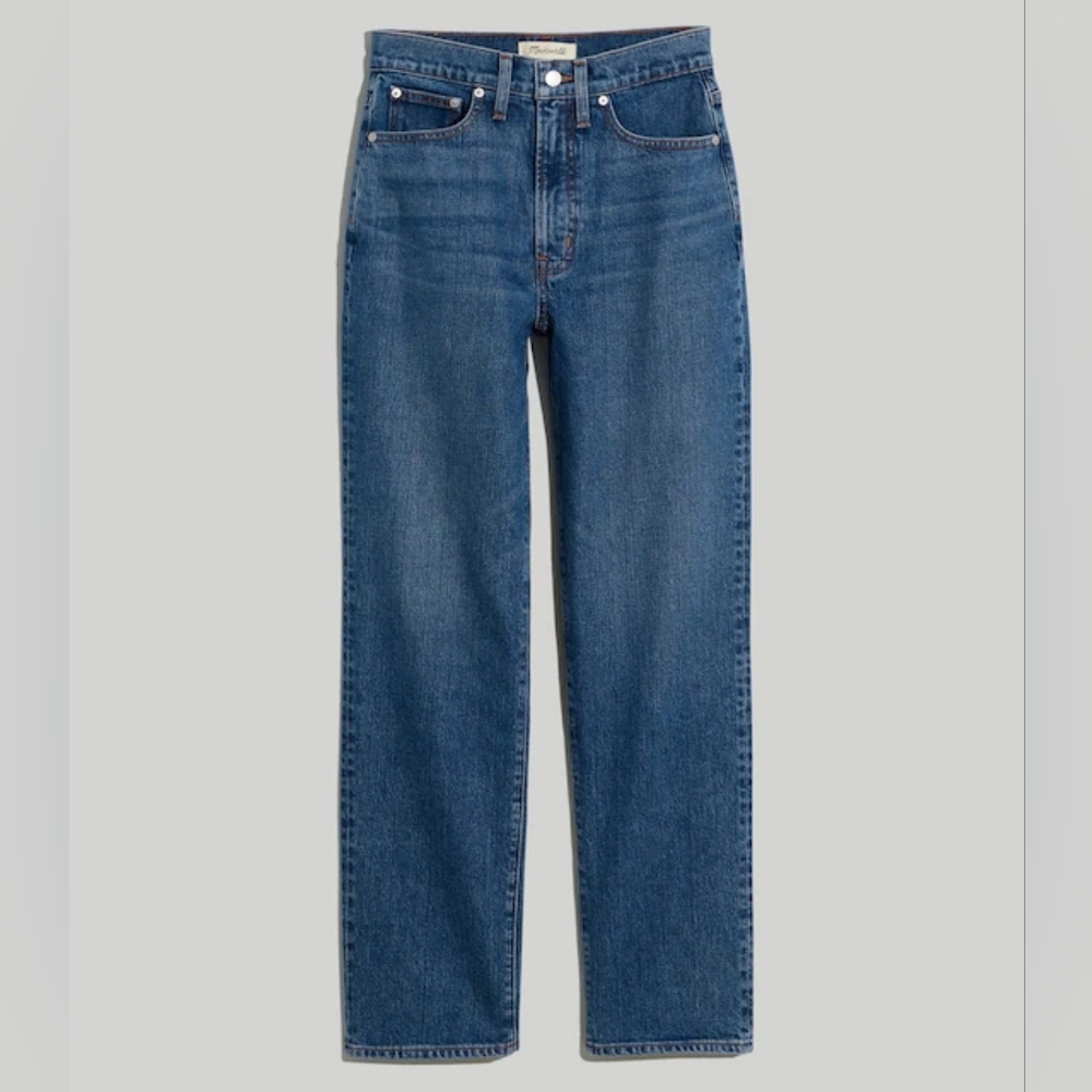 Madewell Perfect Vintage Straight Jean in Mayfield Wash
